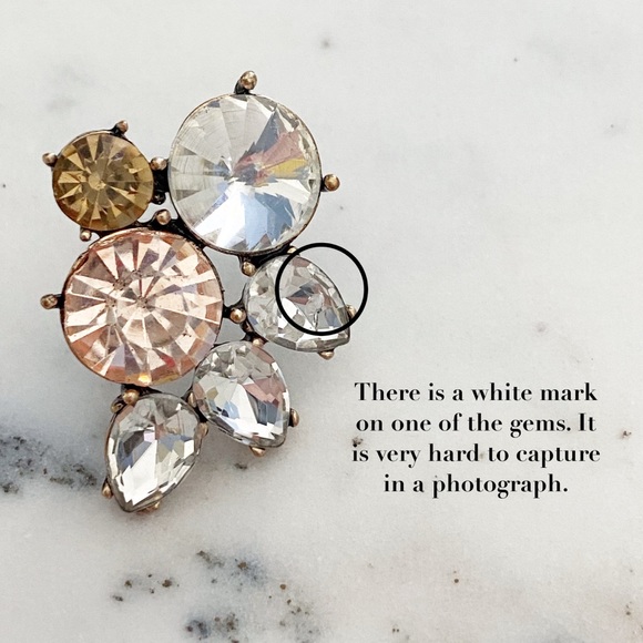 🆑 "Emerson" Earrings || Clear Crystal Statement - Picture 12 of 14